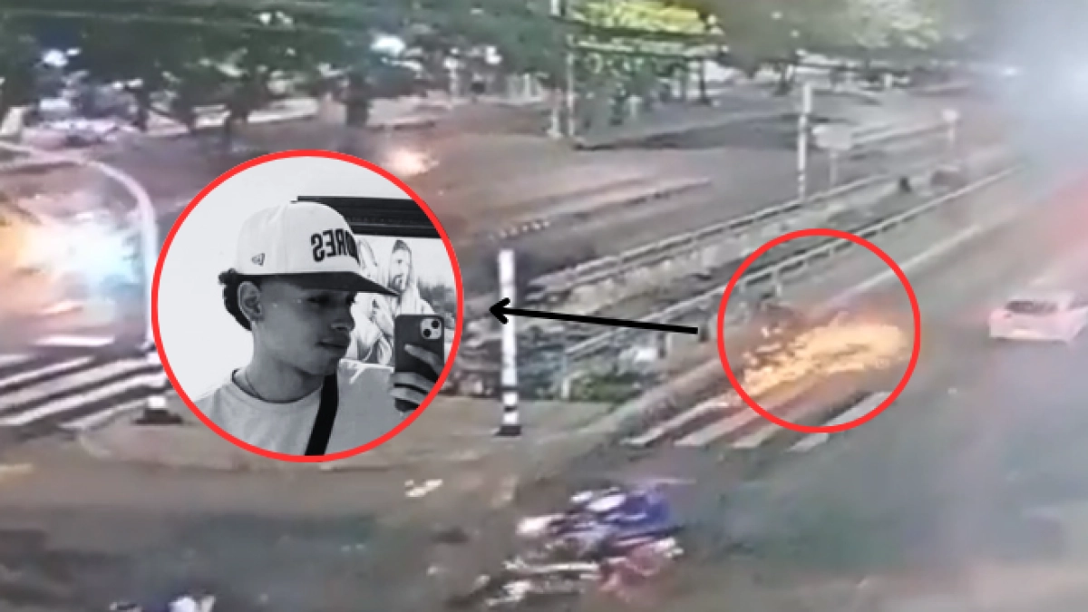 Video | Impactante colisión entre motocicletas en la avenida Murillo terminó en tragedia: el choque deja un joven de 20 años muerto en Barranquilla