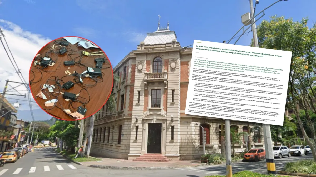 Universidad de Antioquia anunció primeras sanciones a aspirantes de especializaciones médicas descubiertos haciendo fraude en examen de admisión
