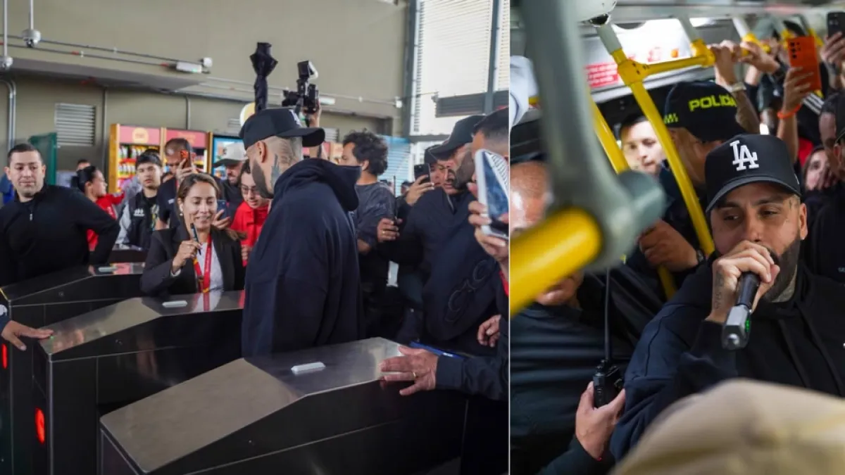 ¿Qué hace en TransMilenio? Aparición de Nicky Jam desató revuelo en redes