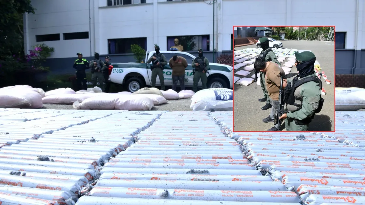 Cinco toneladas de explosivos y dispositivos de activación fueron halladas por la Policía en una casa de Medellín: carga fue avaluada en $400 millones