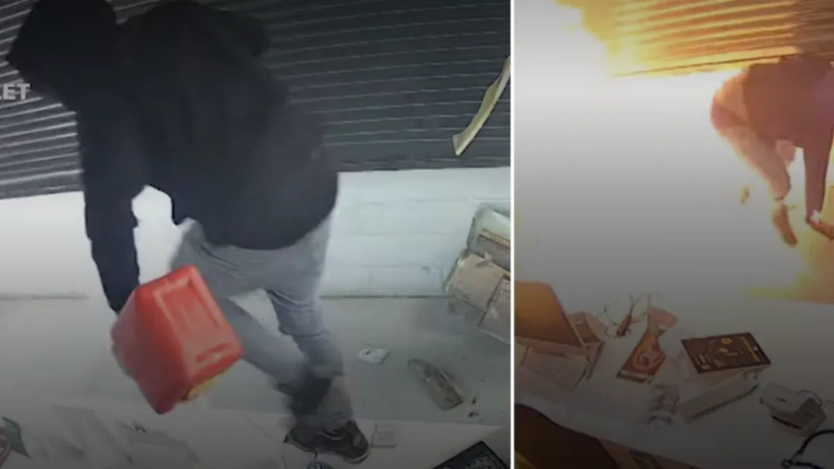Video muestra cómo se frustra el plan de dos ladrones al intentar incendiar una tienda de cannabis en Estados Unidos: uno de ellos se prende en llamas