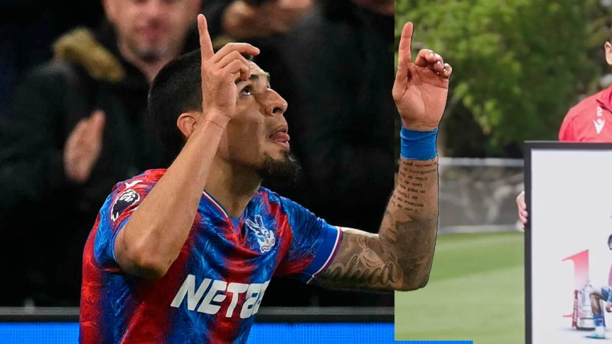 Daniel Muñoz: el emotivo homenaje de sus compañeros por haber completado 100 partidos con el Crystal Palace, video