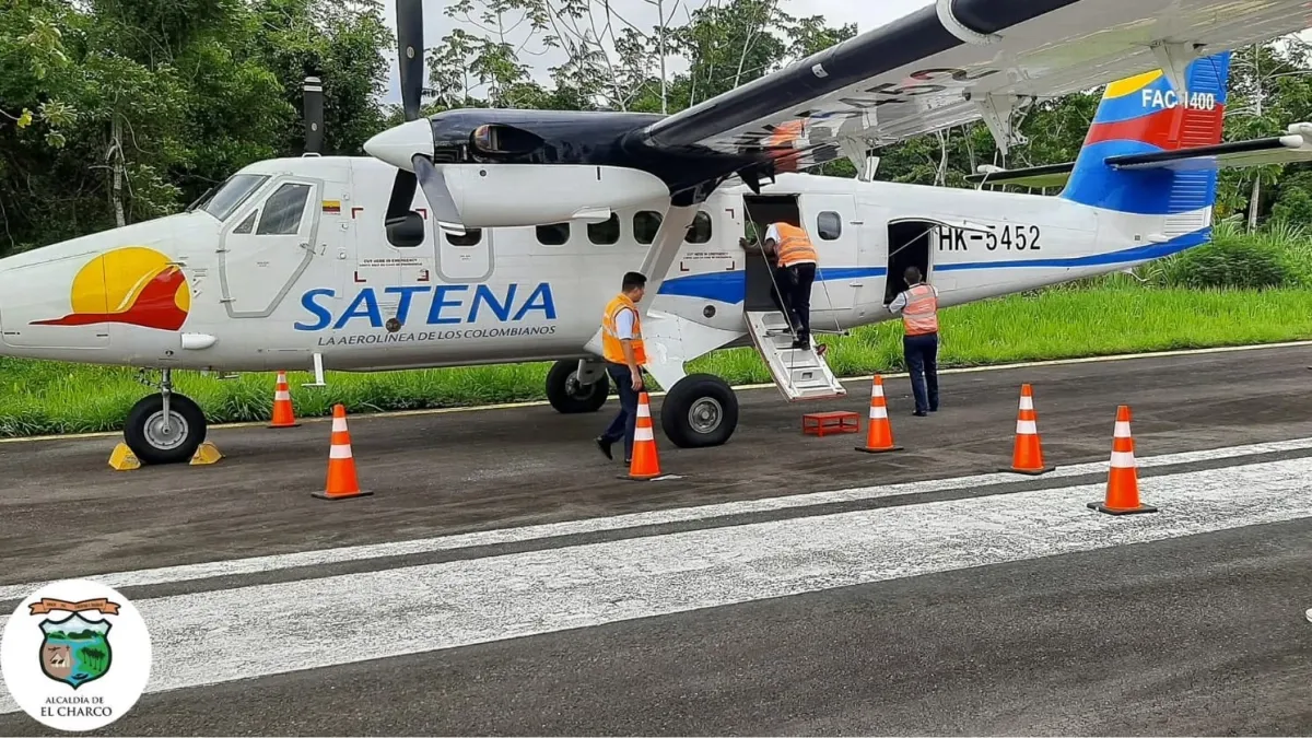Con la reapertura de la pista del aeropuerto, El Charco, Nariño, despega hacia la reactivación y se conecta con el interior del país