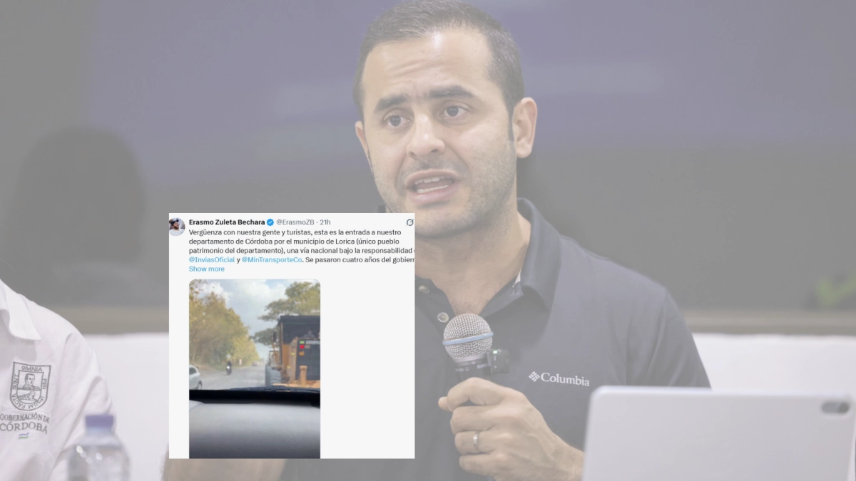 Gobernador de Córdoba pidió al presidente Petro exigir freno a la violencia de grupos armados y criticó abandono vial en Córdoba