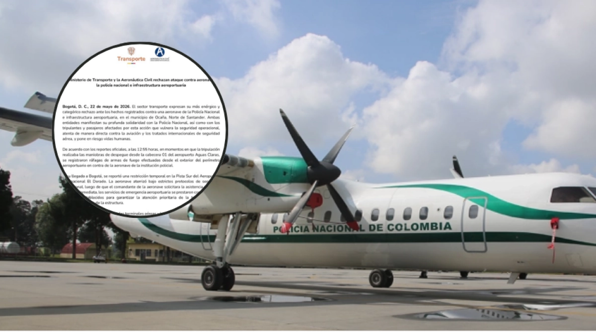 Aeronáutica Civil rechaza ataque contra avión de la Policía Nacional en Ocaña, Norte de Santander: 'Pone en riesgo vidas humanas'