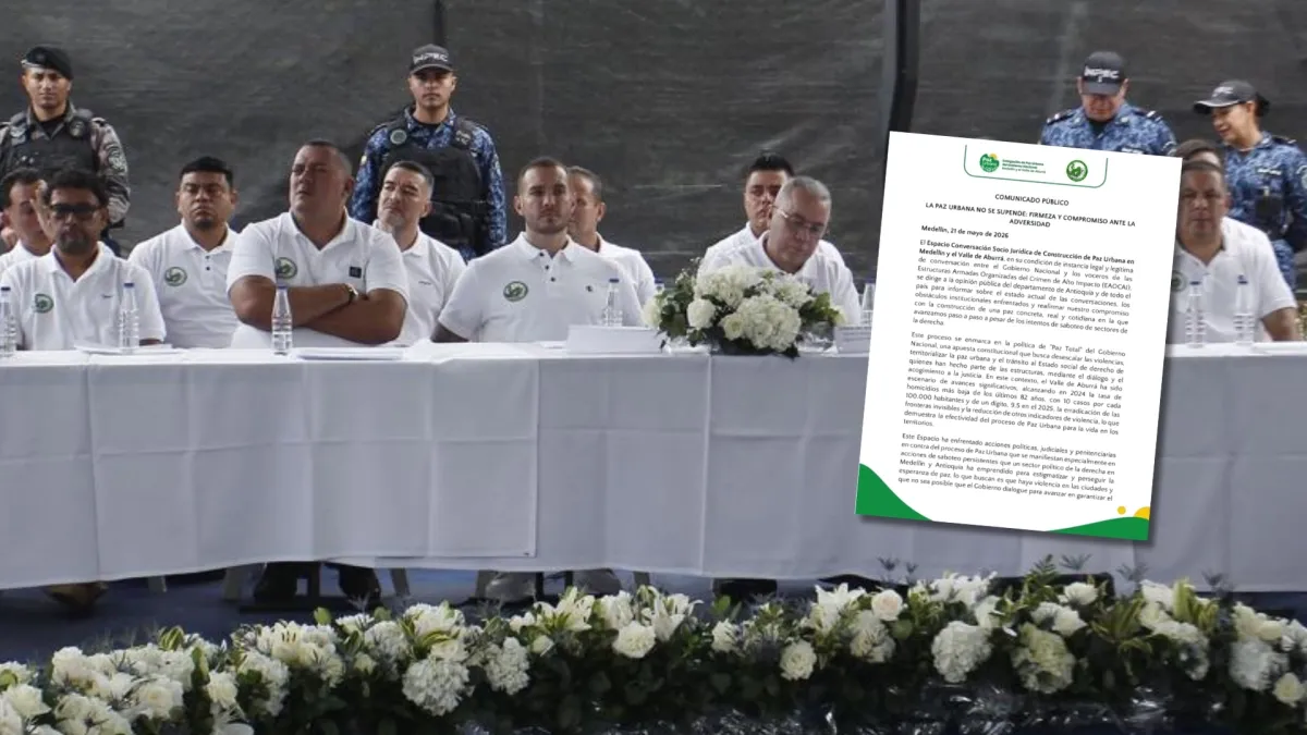 Oficina del Alto Comisionado de Paz anunció la reanudación de la mesa de paz urbana en la cárcel de Itagüí tras la parranda vallenata