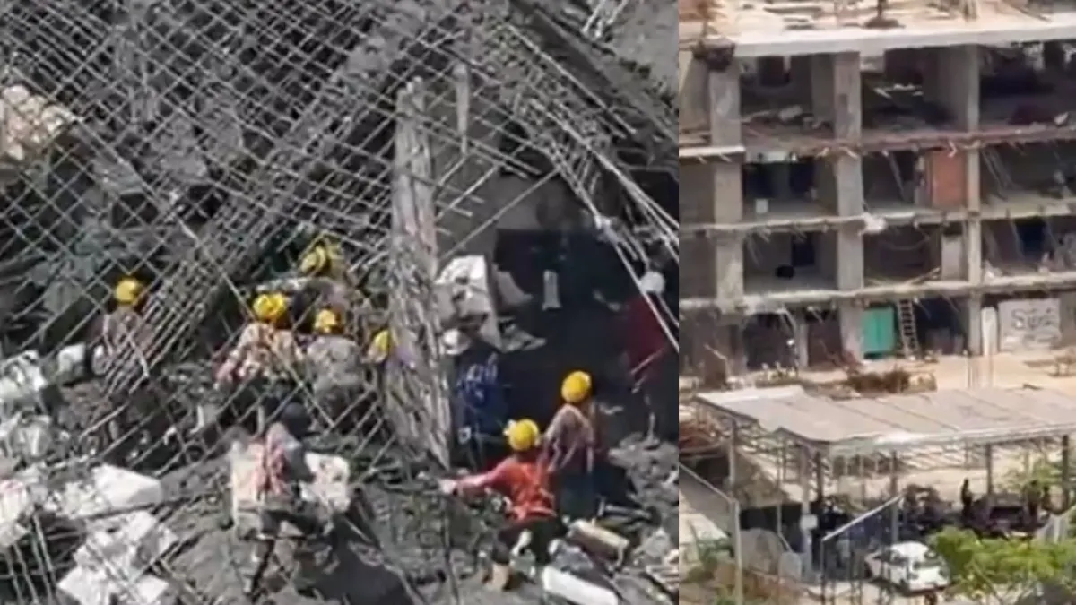 Videos | Lo que se sabe de obreros que quedaron atrapados tras desplome de parte de construcción en conjunto residencial de Floridablanca: 'Colapsa'
