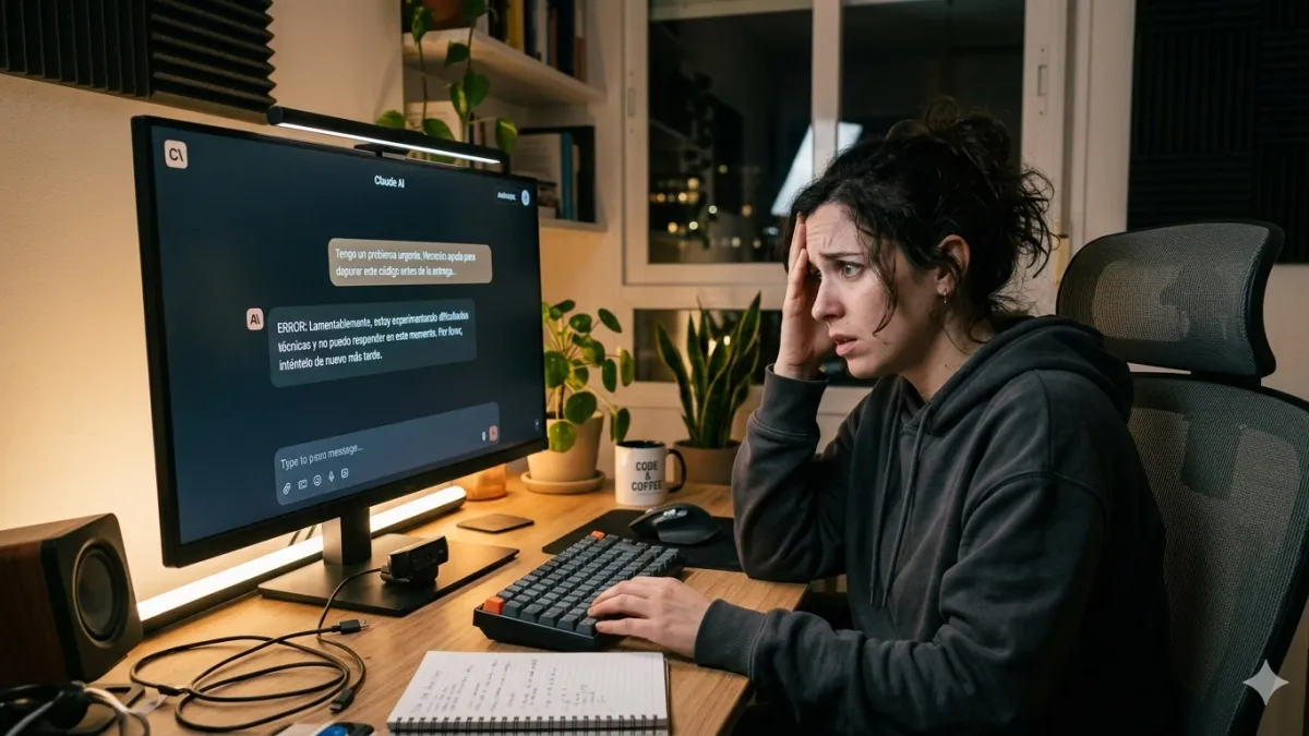 La IA de Claude sufre caída global y deja a millones de usuarios sin su servicio de Chatbot