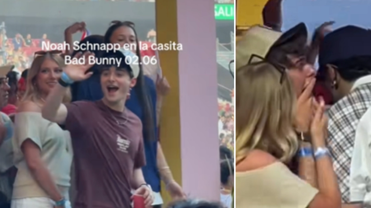 Noah Schnapp, estrella de 'Stranger Things', reaccionó con emoción en concierto de Bad Bunny en España
