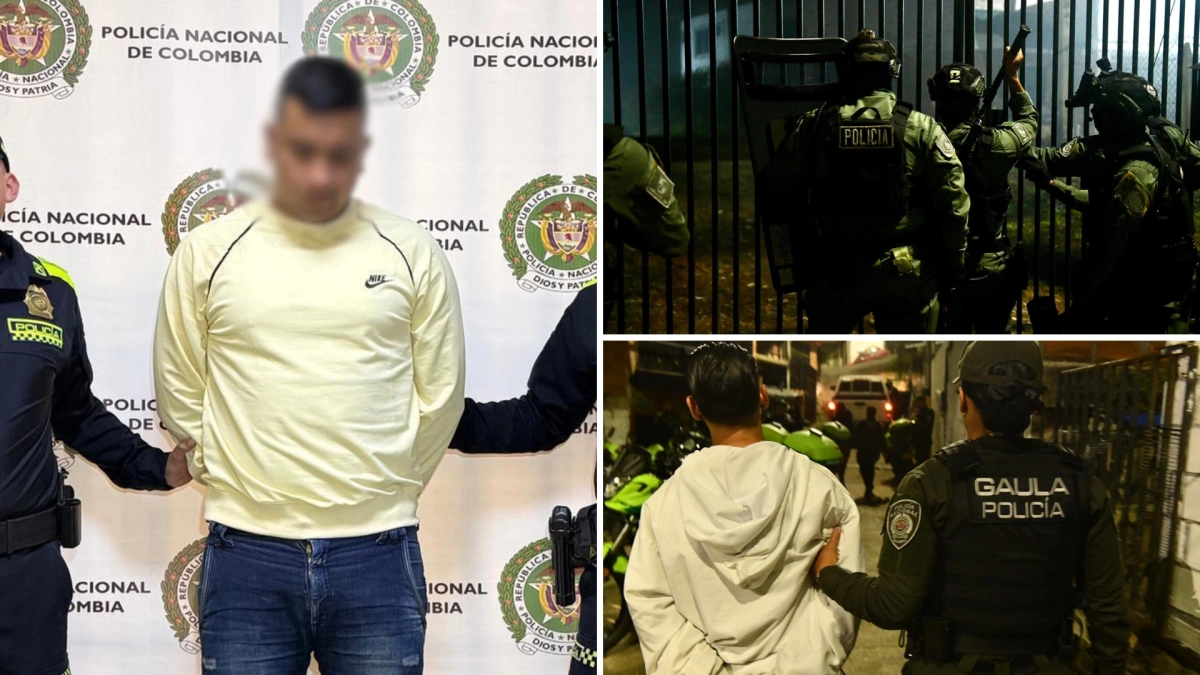 46 Medellín gang members captured in one week; 'Caicedo,' 'Robledo,' and 'La Terraza' among those affected