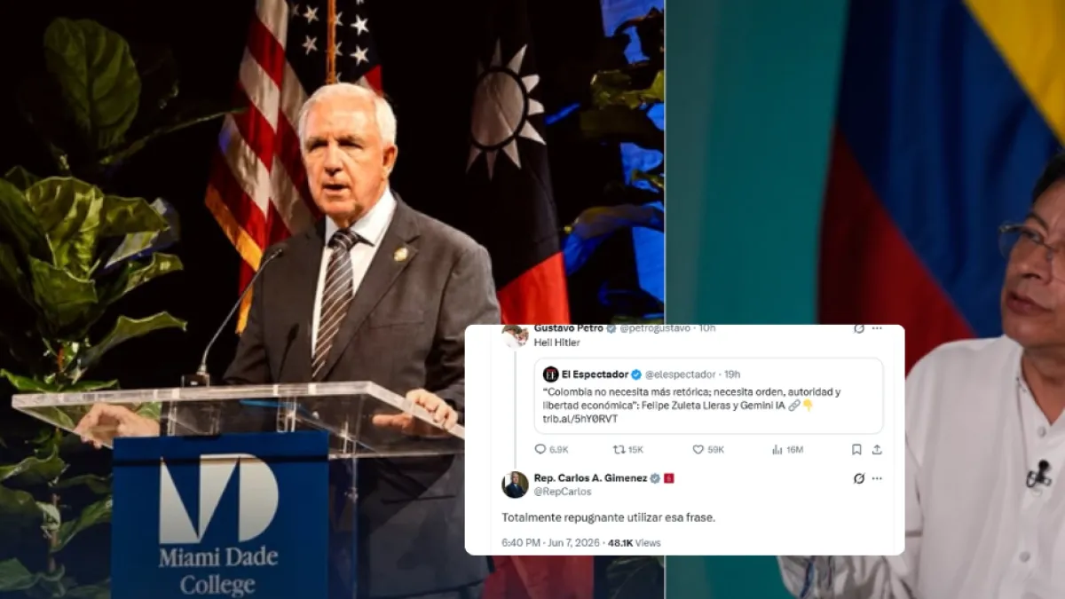 Fuertes críticas a Gustavo Petro por usar saludo Nazi en sus redes sociales: 'repugnante' dice Carlos Giménez, congresista de EE. UU.