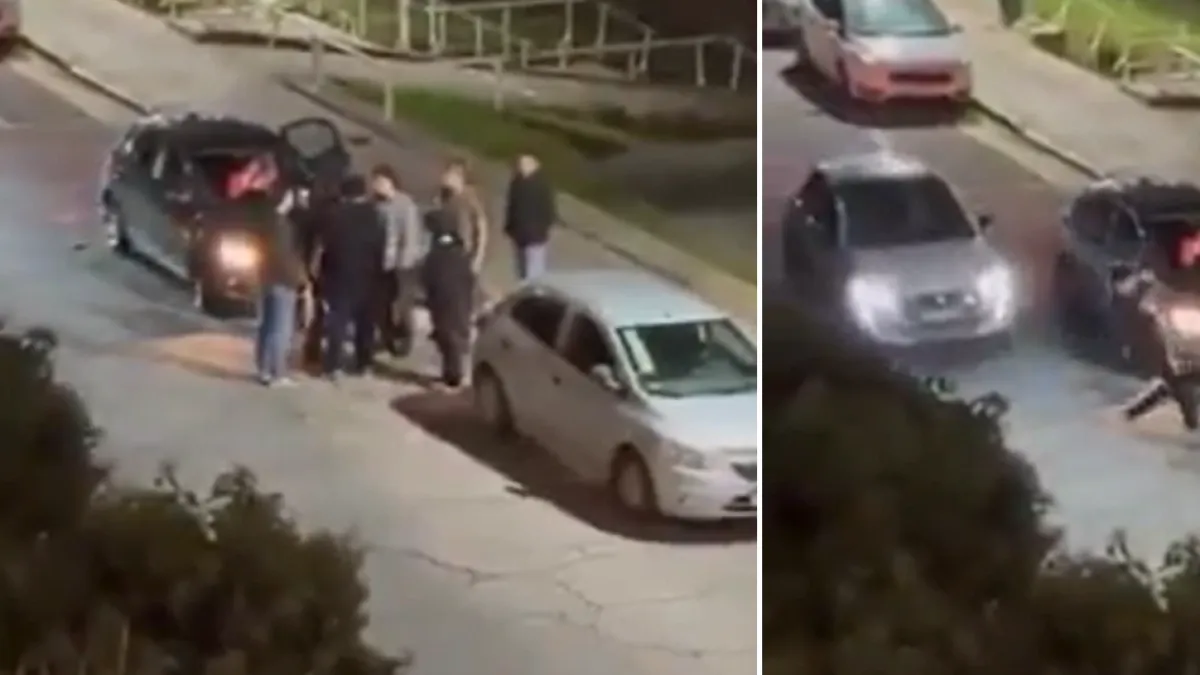  Discusión por tránsito terminó mal: empujaron a un joven a la calle y un carro...