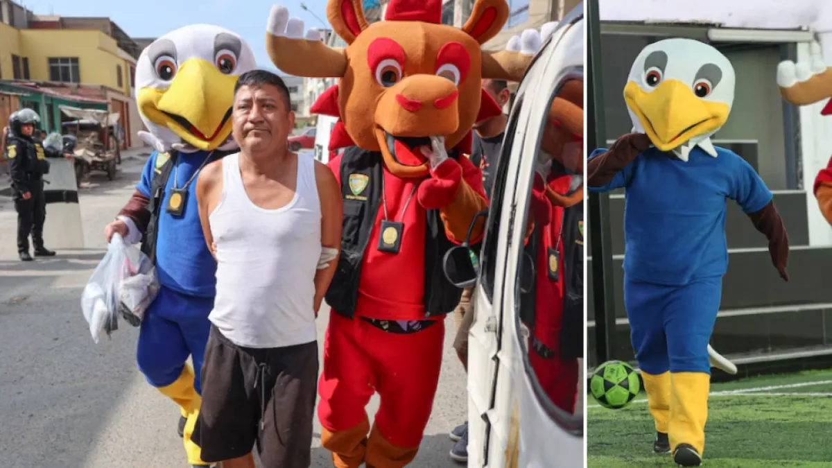  El inesperado plan de la Polic&iacute;a peruana que us&oacute; disfraces de mascotas del Mundial para...