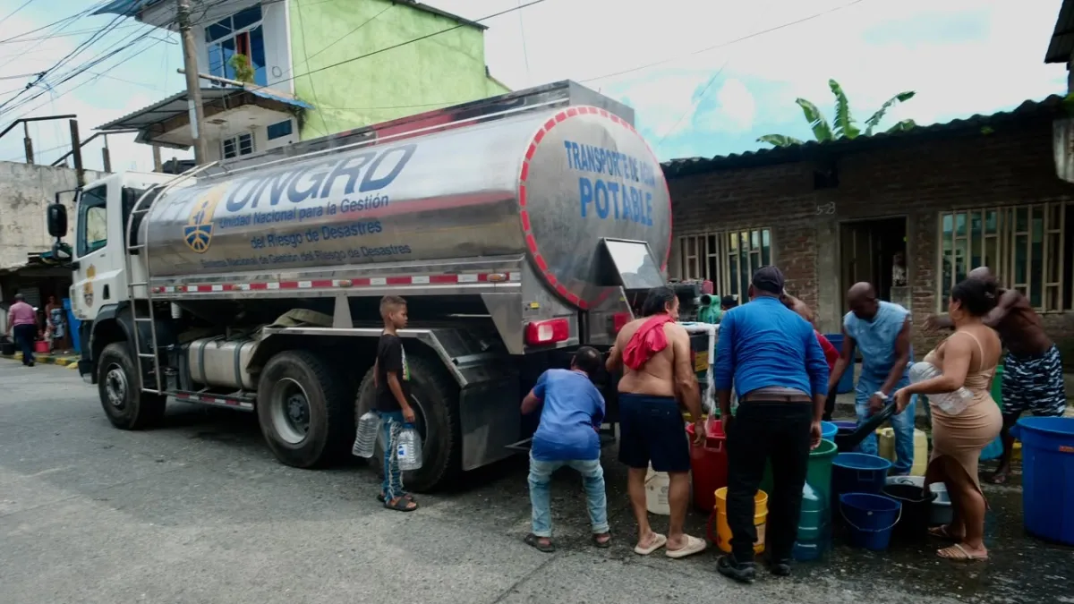 Water crisis in Buenaventura: Valle del Cauca government and UNGRD deploy emergency plan and seek definitive solution