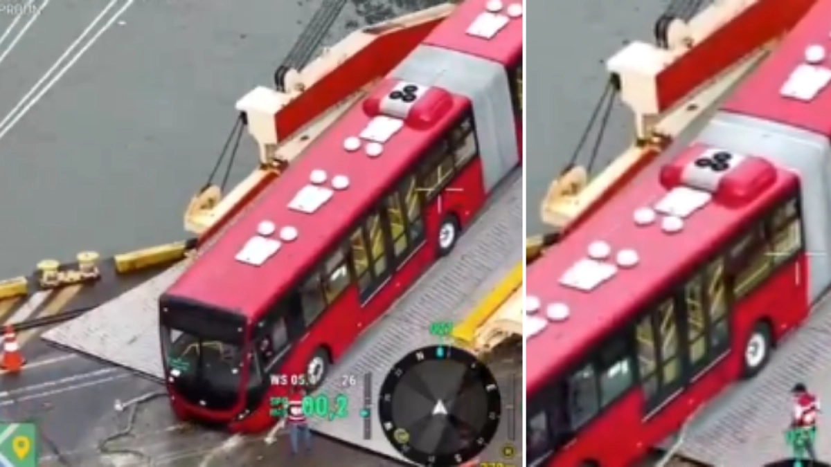 Bogotá receives the first electric bus of a new fleet for TransMilenio