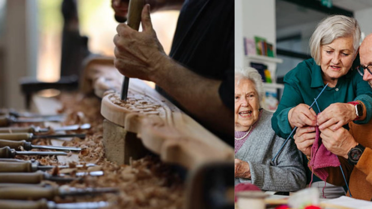 Tejer, tallar madera o hacer cerámica: los pasatiempos lentos que la ciencia vincula con un cerebro más sano