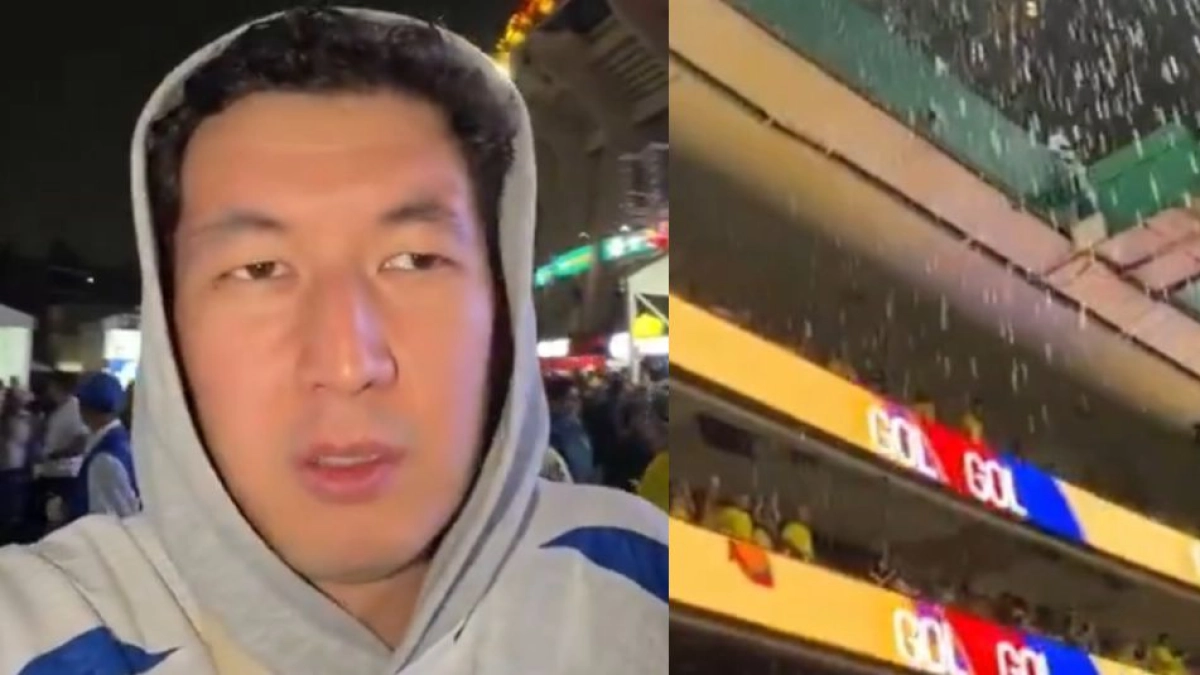 Hincha de Uzbekistán se molestó con aficionados de Colombia tras ser salpicado con cerveza: 'Qué falta de respeto'