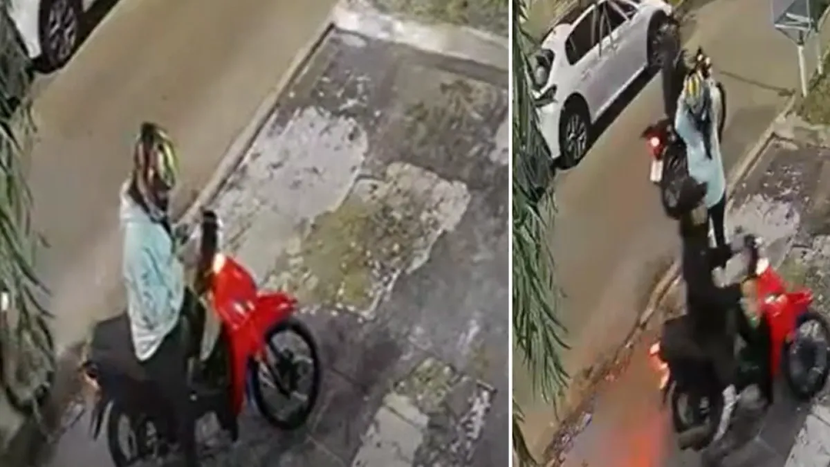 Video | Intentaron robarle la moto, pero ella reaccionó, activó un dispositivo en su muñeca y el ladrón se electrocutó al subir al vehículo: 'Miedo'