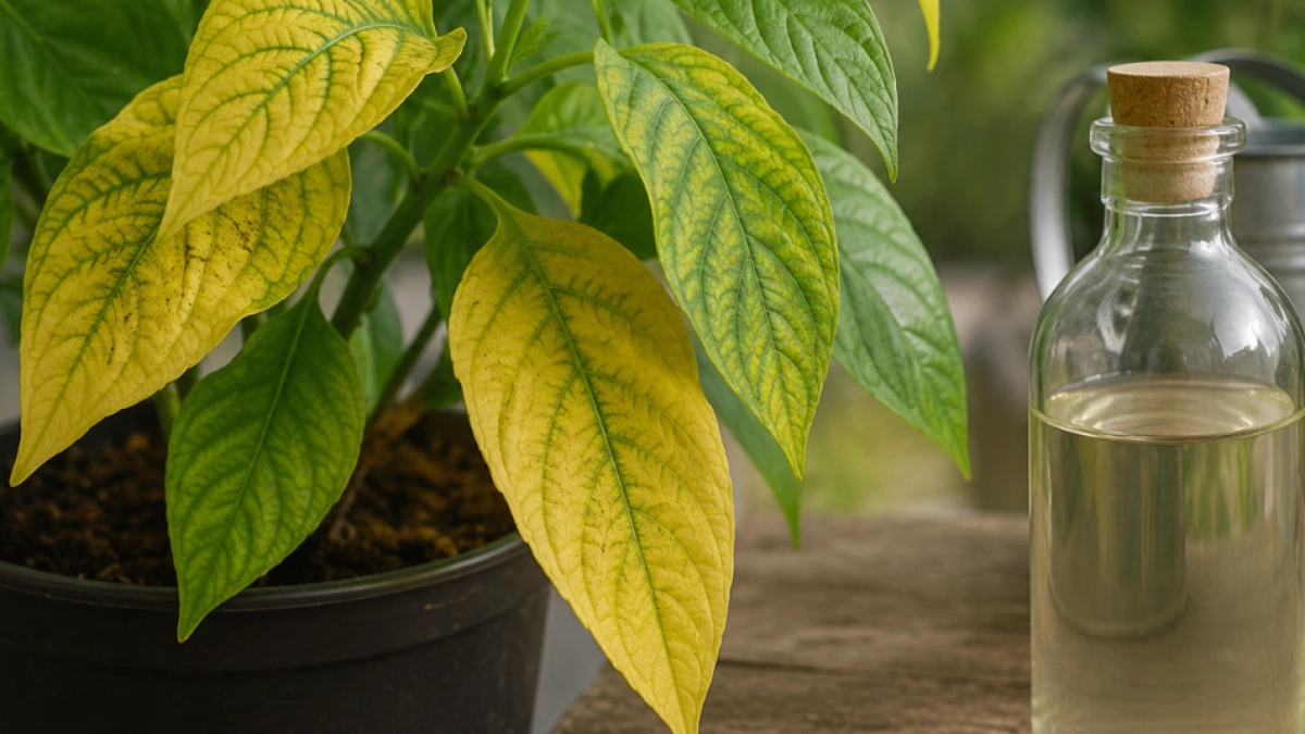 ¿Hojas amarillas? El secreto del vinagre que ayuda a desbloquear nutrientes en sus plantas