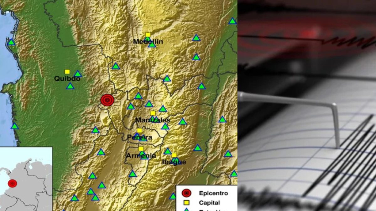 Today's Tremor in Colombia - 124; New earthquake reported on the afternoon of Friday, June 26: it felt in Medellín, Manizales and several points of Risaralda