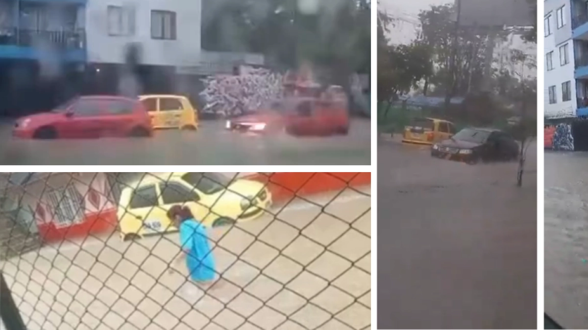 Heavy rains flood Villavicencio, stranding vehicles and affecting homes