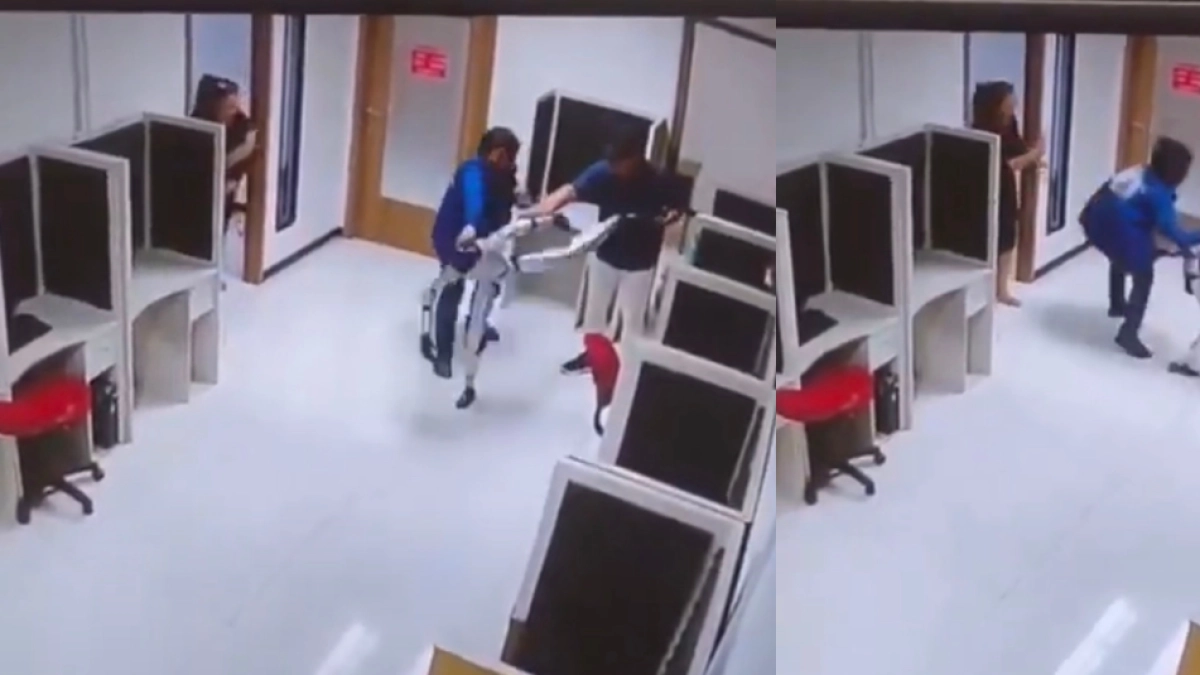 El primer día de trabajo de un robot terminó en caos: golpeó a varias personas en pleno entorno laboral