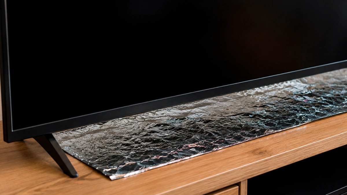 ¿Para qué sirve poner papel aluminio debajo del televisor? El truco viral que pocos hacen bien en Colombia