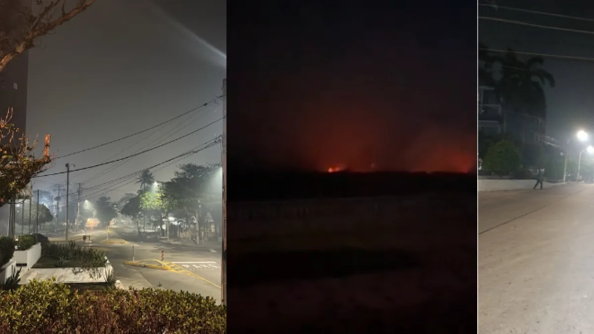 Una densa nube de humo encendió las alarmas en Barranquilla: se pensó que era la Isla Salamanca, pero provenía de un barrio a la ribera del Magdalena