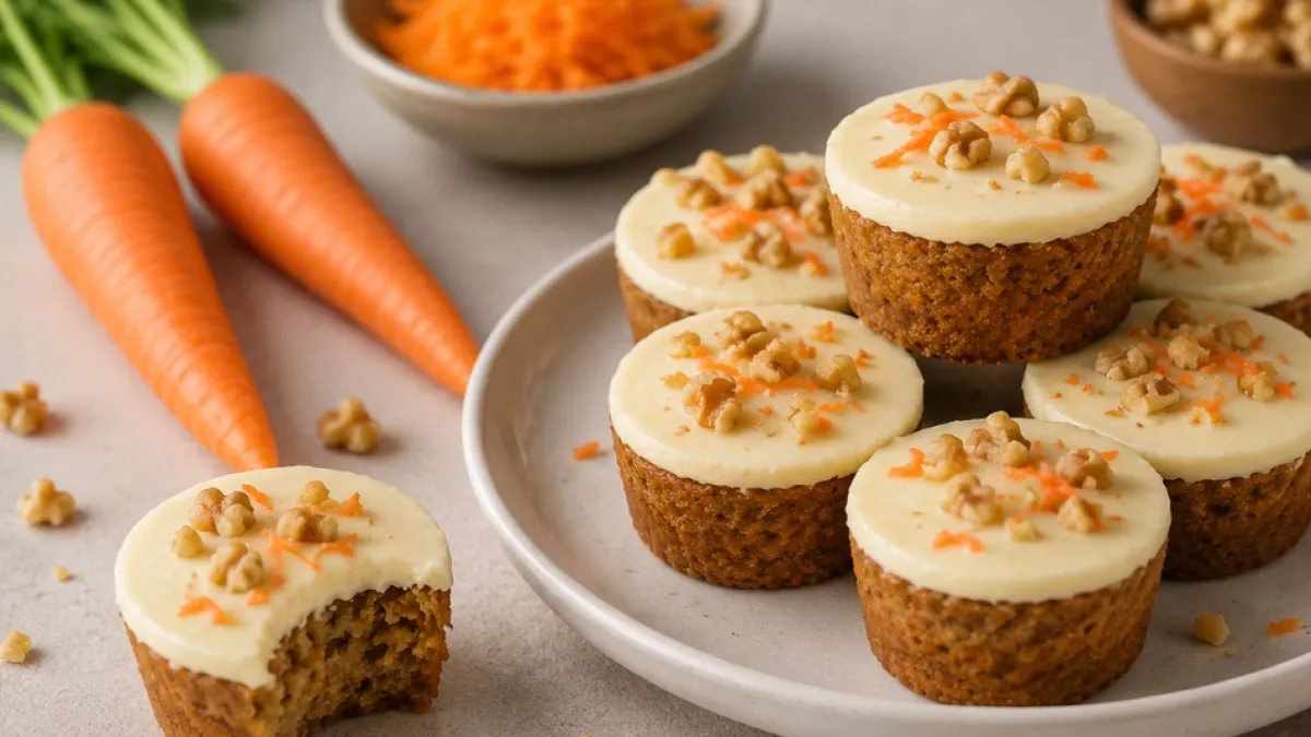 El postre sin horno que está dando de qué hablar: así puede preparar estos snacks de carrot cake con chocolate en casa paso a paso