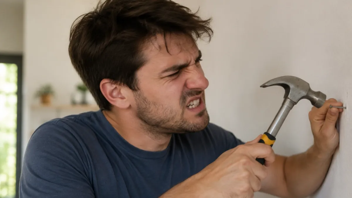 ¿Cómo poner un tornillo o una puntilla en la pared para que no se caiga? El truco para que quede firme sin dañarla