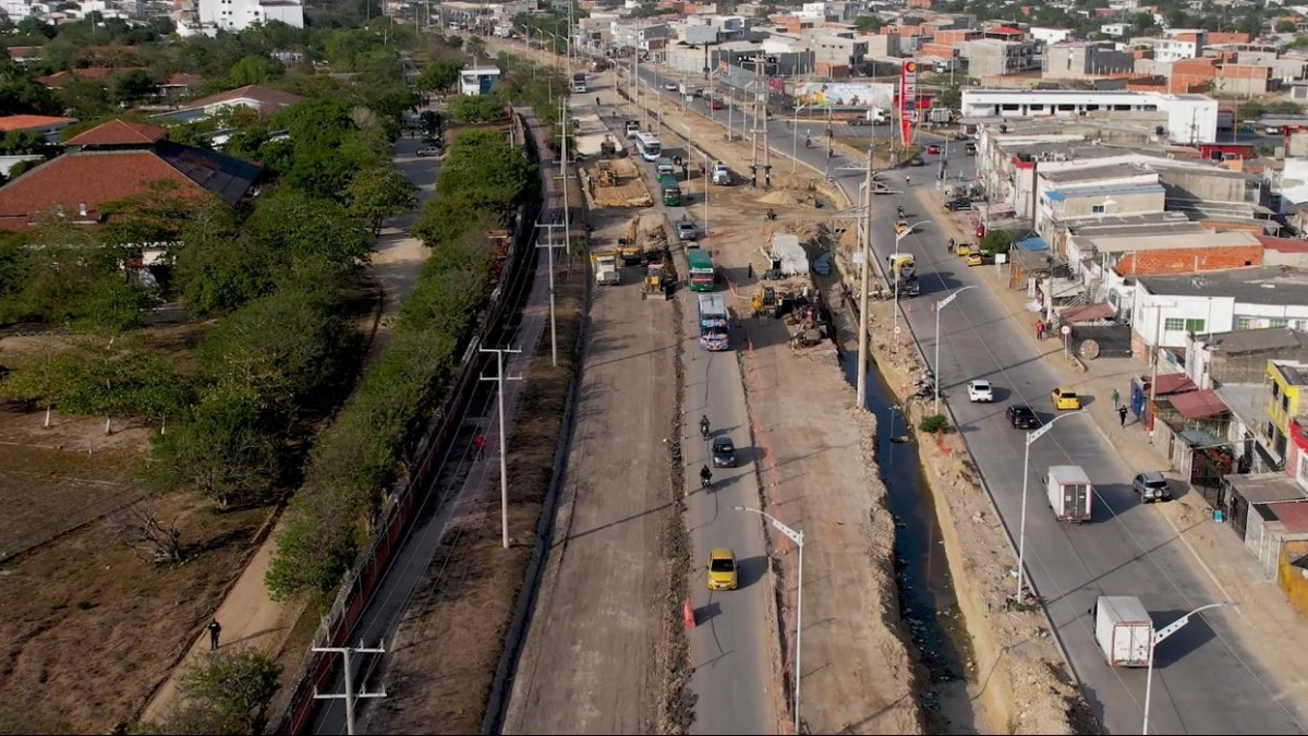 La Circunvalar en Soledad supera el 50 % de avance: nueva calzada aliviará el tráfico en uno de los corredores más transitados del área metropolitana