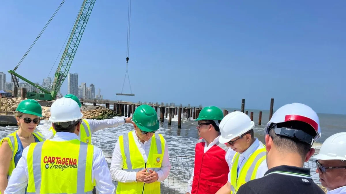 Cartagena: El Gran Malecón del Mar, la obra insigne de la actual administración, avanza en un 57,60 por ciento y su costo supera los $196.000 millones