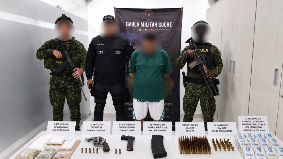 Golpe al Clan del Golfo en Sucre: capturan a alias 'Topo', clave en la logística criminal