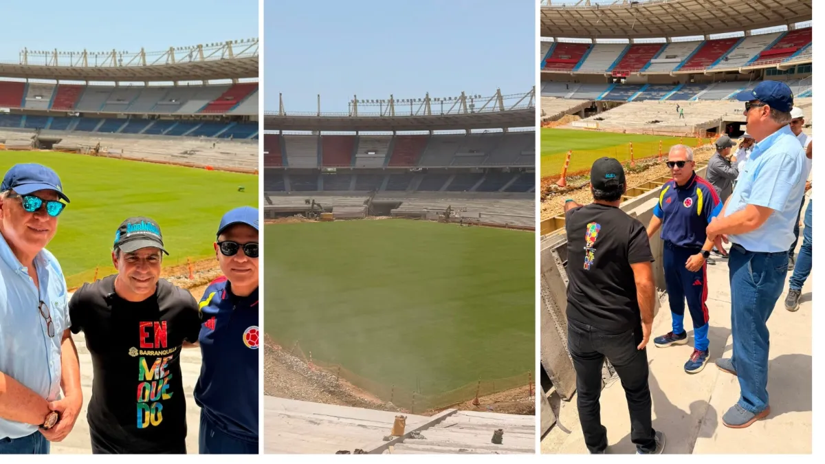 Estadio Metropolitano de Barranquilla avanza hacia los 65.000 puestos: FCF destaca obras para eventos internacionales y la Selección