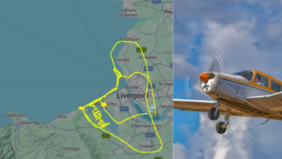 ¿Qué pasó? Un piloto dejó un inesperado mensaje en el cielo durante un vuelo y desató miles de reacciones
