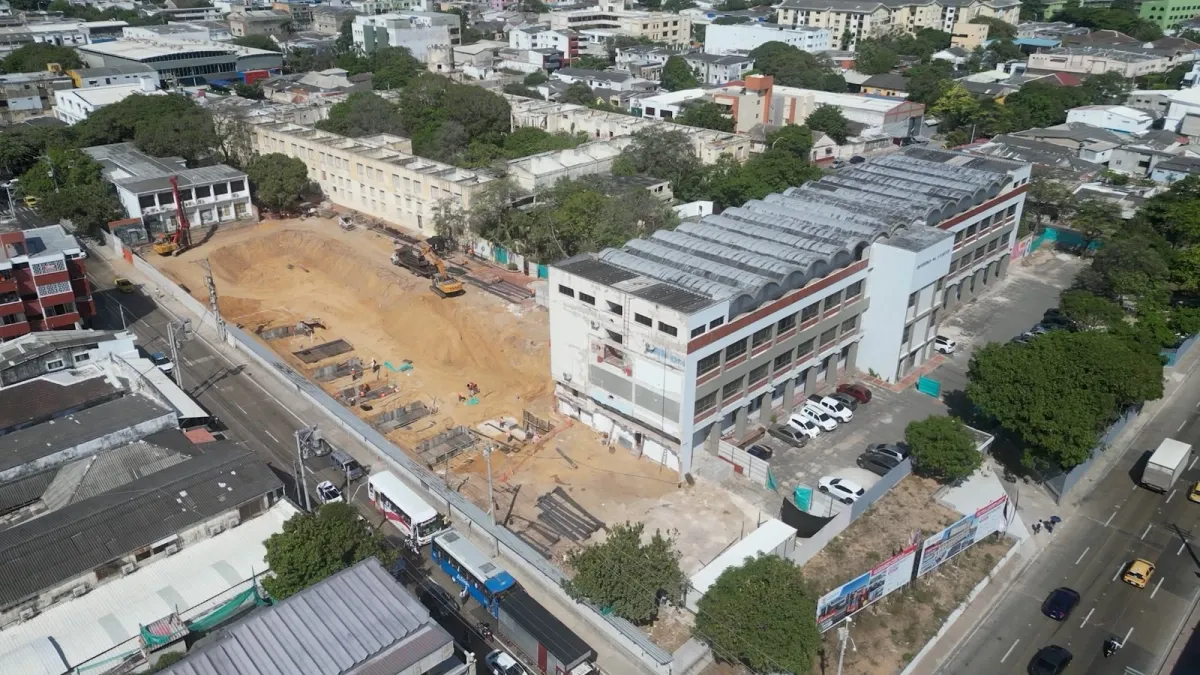 Barranquilla: la nueva sede Centro de la Universidad del Atlántico toma forma; obra entra en una etapa clave de construcción