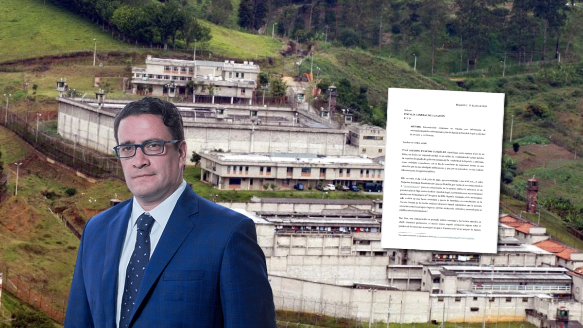 Ministro de Justicia de Abelardo de la Espriella se sumó a alertas por presunto plan de fuga en la cárcel de Itagüí: solicitó medidas a la Fiscalía