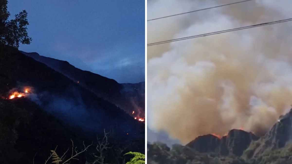 Zonas de seis municipios de Nariño, en llamas: en un día, seis incendios forestales y piden urgentemente un helicóptero para descargar agua