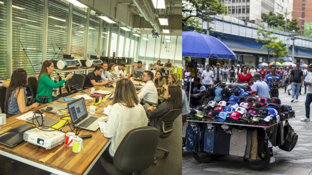 La paradoja laboral de Medellín: sueldos competitivos, pero atrapados entre el 'rebusque' y la renuncia voluntaria