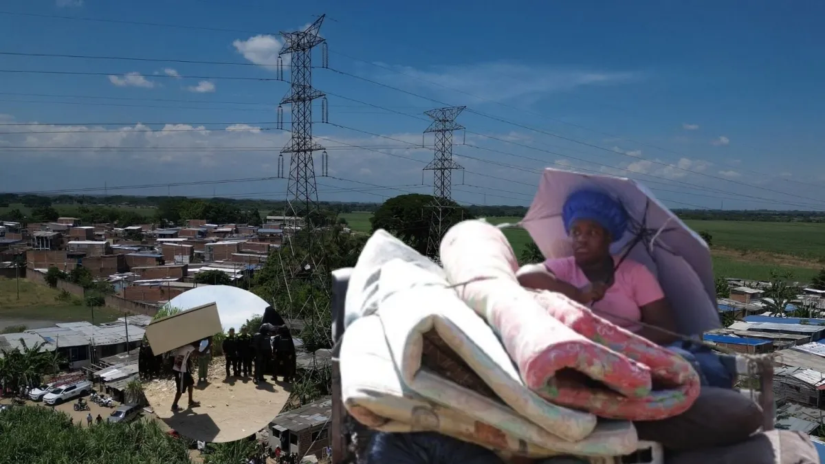 Así fue el desalojo de más de 1.220 personas en un predio privado en Navarro, al suroriente del casco urbano de Cali: ¿cómo quedan las familias?