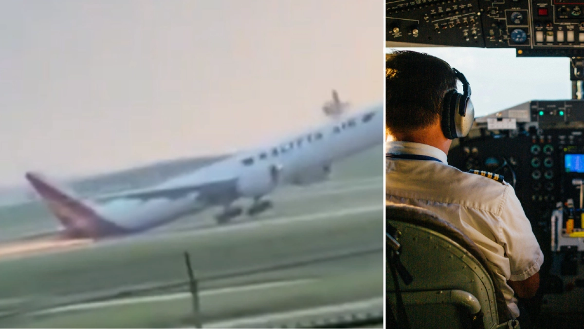 Video: la cola de un avión rozó la pista durante el aterrizaje, salieron chispas y el piloto tomó una decisión clave para proteger a la tripulación
