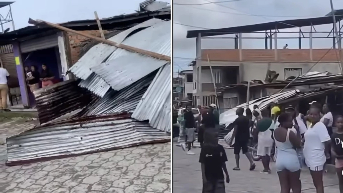Un fuerte tornado dejó sin techo a unas 25 viviendas de un barrio de Tumaco, Nariño: ‘Las casas están desbaratadas’