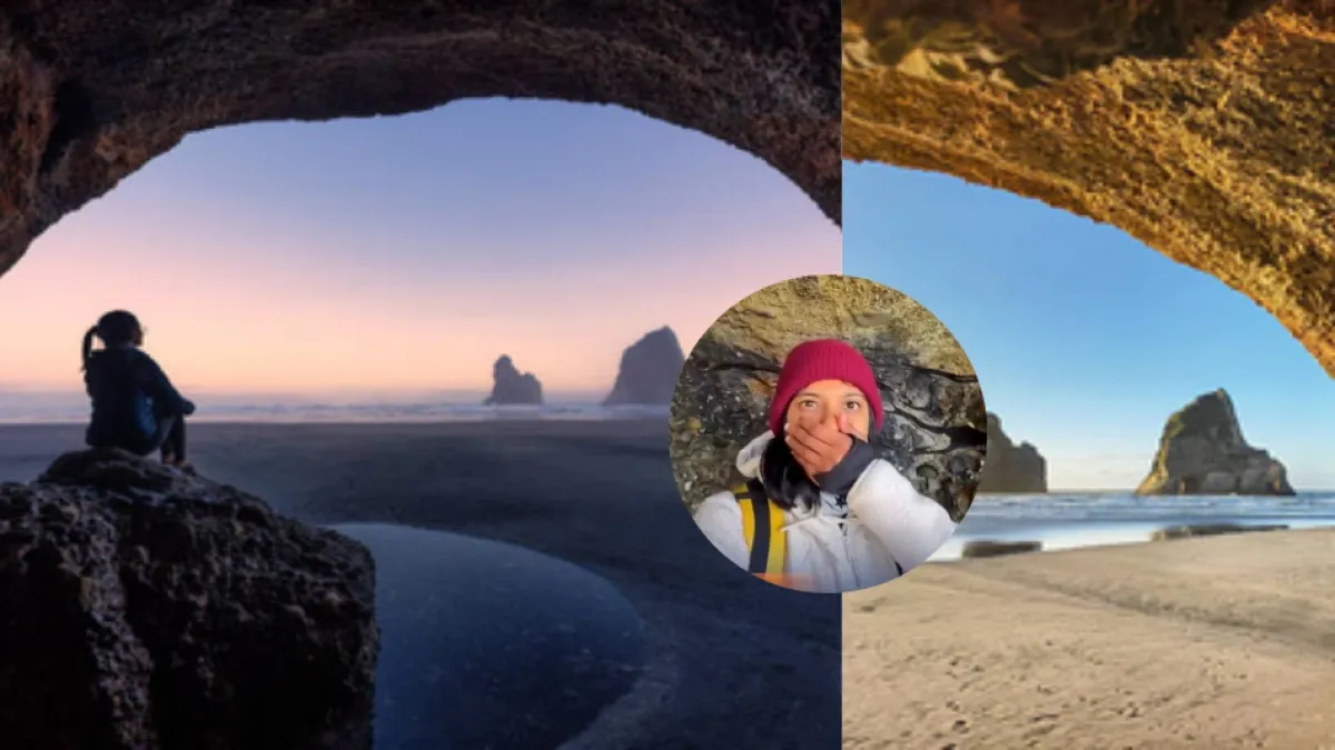 La playa del legendario fondo de pantalla de Windows existe: una viajera la encontró y mostró el recorrido