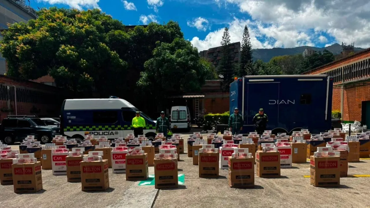 185.000 cajetillas de cigarrillos de contrabando fueron incautadas en Medellín a pocos días del inicio de la Feria de las Flores