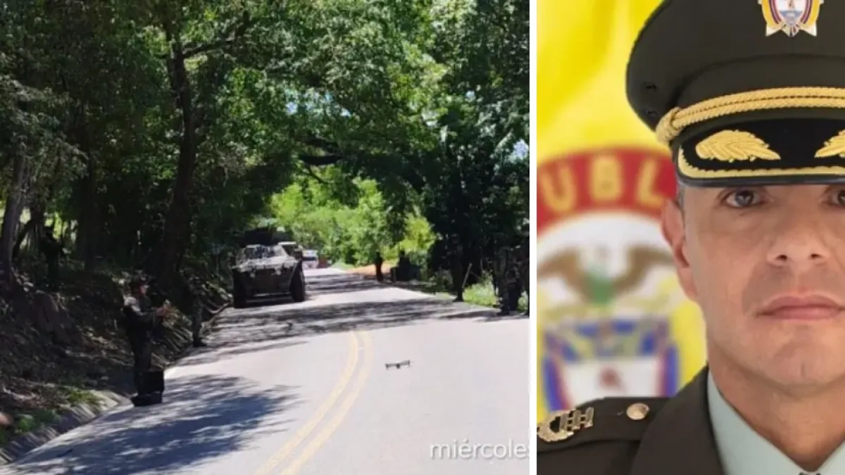 Coronel Jorge Andrés Bernal Granada contó cómo sobrevivió al atentado con ráfagas de fusil en carretera de El Zulia: 'Escuchamos la fuerte detonación'