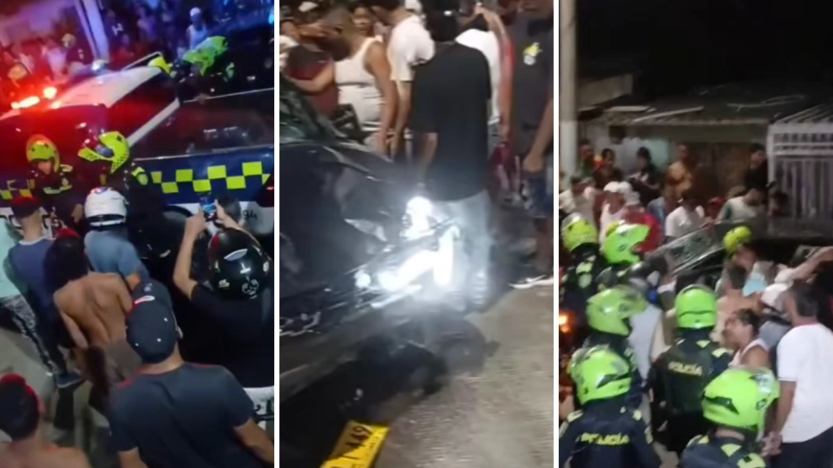 Conductor arrolló a varias personas en Barranquilla y fue capturado por presunta embriaguez al volante: dos muertos, un policía herido