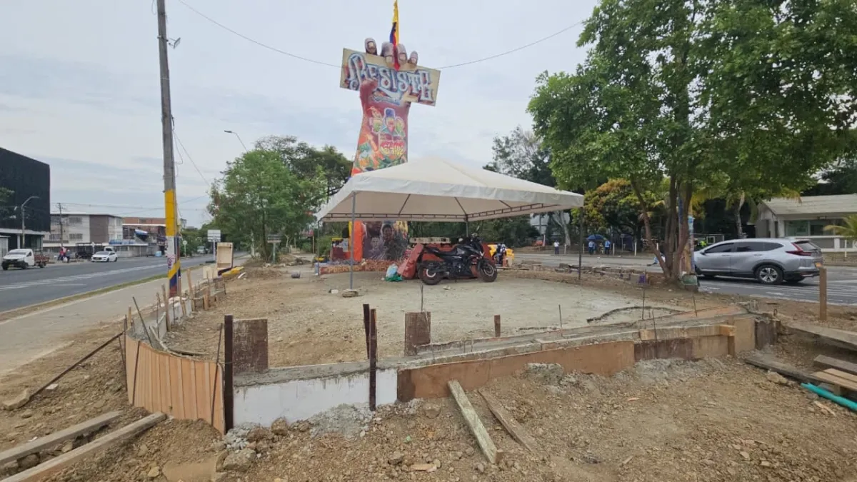 ¿Trinchera o contención? La polémica obra en el Monumento a la Resistencia que reabrió el debate sobre su futuro en Cali