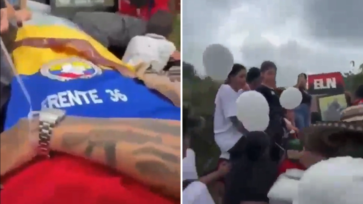 Controversial funeral for FARC dissident 'Barbas' features music, alcohol