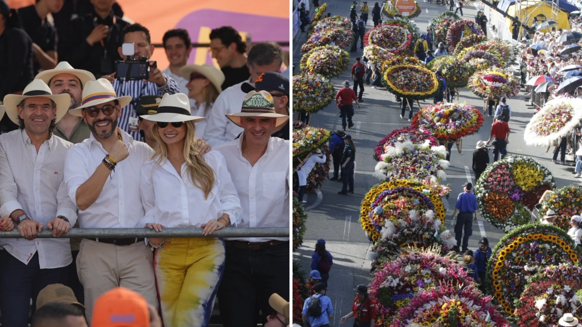 President De La Espriella attends Medellín's Flower Fair closing parade