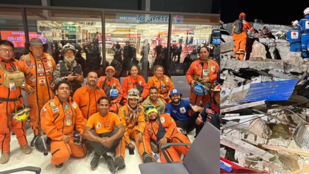 TERREMOTO DE 7,4: Brigadistas extranjeros llegan a Colombia para la batalla de rescatar a los sobrevivientes